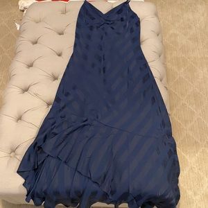 Vici satin high low maxi dress